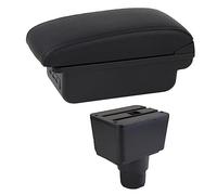 ZAPYVET For ford, for Ecosport, 2018-2021 Car Armrest Box Interior Details Retrofit Center Storage Box Console Accessories Car Armrest(BLACK C1 Black Line)