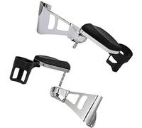 ZAPYVET, for Harley Touring Electra Road Glide Ultra Tri Glides 2014-2020 2015 2016 Motorcycle Chrome Rear Passenger Armrests With Drink Cup Holder Motorcycle Rear Grab Bar