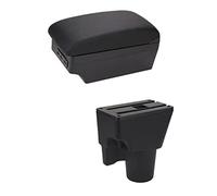 ZAPYVET For Kia, for Picanto Armrest Box Centre Console Storage Box With USB Interior Car Styling Accessory Car Armrest(BLACK E1 White Line)