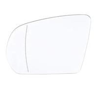 ZAPYVET for Mercedes-Benz, C-Klasse S-Klasse Car Heated White Lens Glass Side Door Rearview Wing Mirror Rear View Mirror Glass(BLACK Left)