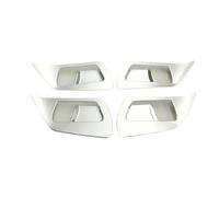 ZAPYVET for RAV4, 2016 2017 2018 ABS Interior Inner Car Door Handle Bowl Cover Frame Trim Sticker Auto Styling Accessories Car Door Handle Trim(Black Abs Chrome)