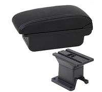 ZAPYVET For Toyota, IQ Armrest Box Car Armrest Interior Central Storage Box Car Accessories Retrofit Parts With USB Car Armrests Car Armrest(BLACK B White Line 3usb)