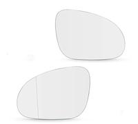 ZAPYVET for VW, for Golf, 5, for Mk5 2004 2005 2006 2007 2008 Car Left/Right Side Door Heated Rearview Rear View Mirror Glass(BLACK Onecolor)