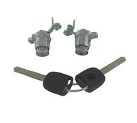 ZAPYVET FRONT LEFT RIGHT DOOR LOCK BARREL For CRV 2002-2006 ELEMENT 2003-2011 Car Ignition Switch Lock Cylinder(BLACK L-R 2pcs)