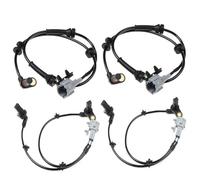 ZAPYVET Front Rear Left Right ABS Wheel Speed Sensor 05-12, for NISSAN, for Pathfinder 47900-EA001 47900EA001 47910-EA025 47910EA025 Vehicle Engine Crankshaft Rpm Sensor(BLACK 4PCS)