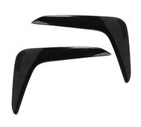 ZAPYVET Glossy Black Front Bumper Splitter Spoiler Covers Trim Fog Lights Eyebrow Wind Sticker, for Polo Plus Fog Light Trim