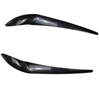 ZAPYVET Headlight Eye Lid 2Pcs Eyelids Eyebrows Body Kit Sticker Tuning, for Bmw, for X3 F25, for X4 F26 2014 2015 2016 2017 2018 car headlight eyebrow trim(BLACK Carbon Look)