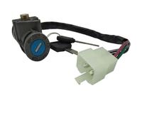 ZAPYVET Ignition Barrel, for CF150 CH125 Spacy 1984-1996 Motorcycle 4 Line Switch, for Seat, Lock Electric Door Locks Car Door Lock Actuator Unit(BLACK Ignition Lock)