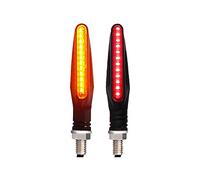 ZAPYVET LIGHT Turn Signals Light for Motorcycle 335SMD Flash Lighting Flowing Blinker IP68 Bendable Motorcycle Stop Signal Light Motorcycle Turn Signal Light(2PCS Red)