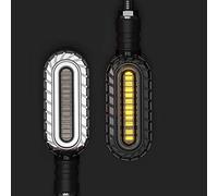 ZAPYVET LIGHT Turn Signals Motorcycle Flasher Light Built LIGHT Relay Motorcycle Stop Signals Universal Motorcycle Turn Signals Indicator Motorcycle Turn Signal Light(NEW 2 WHITE)