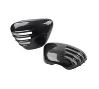 ZAPYVET Motorcycle Battery Side Cover Left & Right Fairing Cap Carbon Fiber Black ABS,for T100 Black 17-23 1 Pair Motorcycle Battery Cover
