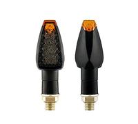 ZAPYVET Motorcycle Turn Signals Approved E50 Mark Turn Signal Light 14LED Turn Signal Indicator Amber Light Blinker 12V 24V M10 E Mark Motorcycle Turn Signal Light(E50 2PCS)
