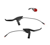ZAPYVET NEW Electric scooter Cut Off Power Brake Lever, for KUGOO, M4 PRO, Kick Scooter E-Bike Aluminum Alloy Handle Replacement Handle Electric Scooter Hand Brake(A black 1 Pair widen)
