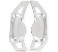 ZAPYVET Paddle Shift, for Smart, for Fortwo 451 Forfour 453, for Electric Drive Car Steering Wheel Extension Shifter Gear Paddles Stickers Car Steering Wheel Shift Paddle(Silver)