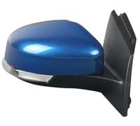 ZAPYVET Side View Mirror, for Ford, for Focus 3 Mk3 2012-2018 Rear Assembly Car Exterior Side View Mirror(BLACK 7 Wire Blue Right Driver Side)