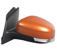 ZAPYVET Side View Mirror, for Ford, for Focus 3 Mk3 2012-2018 Rear Assembly Car Exterior Side View Mirror(BLACK 5 Wire Orange Left Passenger Side)