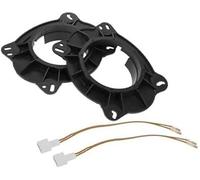 ZAPYVET Speaker Spacer Ring Tweeter Adapter Car, for Toyota, Camry 2006-2017 Front Doors ABS Black with Audio Wiring Harness Waterproof Speaker Spacer Ring