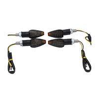ZAPYVET Universal Motorcycle Flashing 14LED Turn Signal Light Lamp Indicator Light Amber Blinker Light LIGHT Flasher Relay 12V Motorcycle Turn Signal Light(4pcs)