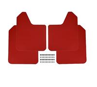 ZAPYVET Universal Splash Guards Mud Flaps Car Pickup SUV Fender Mudflaps Mudguards Auto Replacement Parts Mud Guards Red Car Mud Flaps(Red)