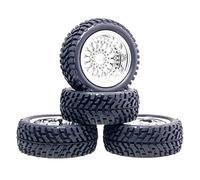 ZAPYVET Wheel Rally Rubber Tires Offset 3mm/6mm/9mm, for HSP, 1:10 On-Road Car RC 2084-7004 Rc Racing Wheel Set(2084-7004-Offset9mm)