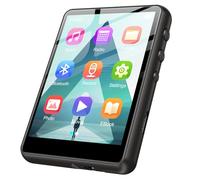 ZAQE 128GB MP3 Player with Bluetooth 5.4, 2.4 inch Full Touchscreen Portable Music Player HiFi Lossless Digital Audio Player with Speaker, FM Radio, E-Book, Earphones Included (Black)