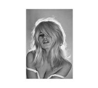 ZAQMKOL Model Star Brigitte Bardot Poster (10) Canvas Poster Wall Art Decor Print Picture Paintings for Living Room Bedroom Decoration 08x12inch(20x30cm)