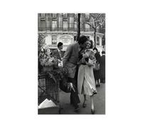 ZAQMKOL Robert Doisneau The Bouquet of Daffodils Paris 1950 Poster Canvas Poster Wall Art Decor Print Picture Paintings for Living Room Bedroom Decoration 16x24inch(40x60cm)