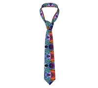 ZAQXSWCDEV Abstract Floral Men'S Ties - Fashionable Full-Print Polyester Ties Suitable For Business, Weddings, And Daily Wear. Soft And Durable, Suitable For Business And Special Occasions