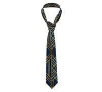 ZAQXSWCDEV Abstract Geometric Striped Men'S Ties - Fashionable Full-Print Polyester Ties Suitable For Business, Weddings, And Daily Wear. Soft And Durable, Suitable For Business And Special Occasions