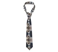 ZAQXSWCDEV Baby Polar Bear Men'S Ties - Fashionable Full-Print Polyester Ties Suitable For Business, Weddings, And Daily Wear. Soft And Durable, Suitable For Business And Special Occasions