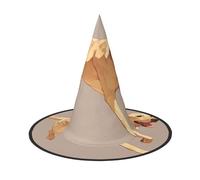 ZAQXSWCDEV Cute Little Dog Halloween Hat – Spooky Party Costume Accessory With Full-Print Design – Lightweight Foldable Witch Hat For Halloween, Carnival, Masquerade & Role Play Events