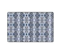 ZAQXSWCDEV Cute Penguin Luxurious 60x39in Carpet â€“ Full-Width Single-Sided Print, Soft Flannel Fabric, High-Density Memory Foam, Non-Slip & Durable Base