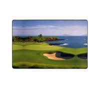 ZAQXSWCDEV Golf Course Luxurious 60x39in Carpet â€“ Full-Width Single-Sided Print, Soft Flannel Fabric, High-Density Memory Foam, Non-Slip & Durable Base