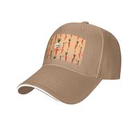 ZAQXSWCDEV Happy Carrot Classic Casual Baseball Cap - 100% Polyester Unisex Baseball Cap with Reinforced Brim and Adjustable Back Brim for All-Season Comfort Natural