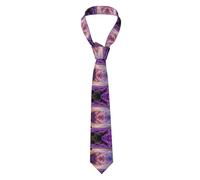 ZAQXSWCDEV Lavender Fields Men'S Ties - Fashionable Full-Print Polyester Ties Suitable For Business, Weddings, And Daily Wear. Soft And Durable, Suitable For Business And Special Occasions