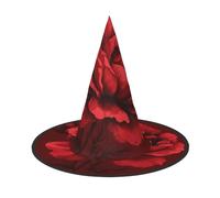 ZAQXSWCDEV Roses Halloween Hat â€“ Spooky Party Costume Accessory With Full-Print Design â€“ Lightweight Foldable Witch Hat For Halloween, Carnival, Masquerade & Role Play Events