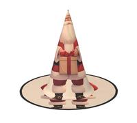 ZAQXSWCDEV Santa Claus Halloween Hat – Spooky Party Costume Accessory With Full-Print Design – Lightweight Foldable Witch Hat For Halloween, Carnival, Masquerade & Role Play Events