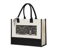 ZAQXSWCDEV The Windows Of The Villa Canvas Gift Shopping Bag – Durable, Reusable, And Stylish Tote For Everyday Use And Special Occasions