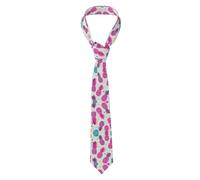 ZAQXSWCDEV Tropical Pineapple Men'S Ties - Fashionable Full-Print Polyester Ties Suitable For Business, Weddings, And Daily Wear. Soft And Durable, Suitable For Business And Special Occasions
