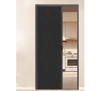 ZAQYCM Black Temporary Door for Stairway/Hallway/Bedroom/Room Rivider