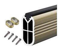 ZAQYCM Brass Closet Rod Kits Heavy Duty, Wall Mount Wardrobe Pole Clothes Organizer for Hanging Hanger, Metal Aluminum Oval Garment Bar with Flange Set (Size : 70cm/27.5 in)