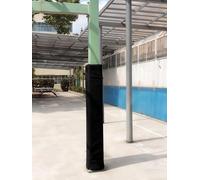 ZAQYCM Customizable Basketball Rod Pads 6ft Tall, Universal Wrap Around Pole Protective Pads for Square Post 3x3 4x4 5x5 6x6 7x7 8x8 9x9 10x10 Inch Garage Basement Pillars(Black,7x7 Inch)