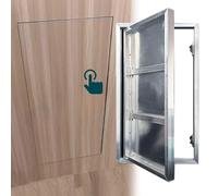 ZAQYCM Invisible Drywall Access Panel for Tile/Wood Wall, Heavy Duty Plumbing and Building Inspection Hatch Door Push to Open, Seamless Concealed Shower Valve Cover Plate(WxH 50x105cm)