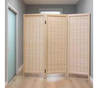 ZAQYCM Low Room Divider Screen Wood 60 80 100 120 150 170 180 200 CM Tall, Extra Long Adjustable Folding Temporary Partition Walls 3 4 5 6 8 Panel, Pet Room Separation(3 Panel,H 100cm/3.3ft)