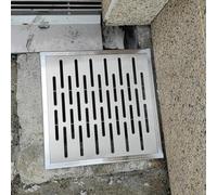 ZAQYCM Metal Channel Drain Grate Outdoor Patio Porch Deck Yard, Replacement Sewer Cover for Concrete Floor, Driveway & Garage, Stainless Steel Drainage Trench System(2 Pack,80x60cm/31.5x23.6 in)