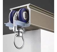 ZAQYCM Outdoor Gazebo Patio Door Sliding Curtain Track System, 1m 2m 3m 4m 5m 6m 8m 10m 15m Curtain Rails and Fittings for Front Door/Heavy Curtains/Bay Window (Color : Wall Mount, Size : 3m/9.8ft)