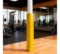 ZAQYCM Play Centre Pole Safety Padding 6ft Tall, Garage Basement Pillars Gym Wrap Around Post Protective Pads for Square Post 3x3 4x4 5x5 6x6 7x7 8x8 10x10 Inch(Yellow,7.5x7.5 Inch)