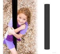 ZAQYCM Round Padded Safety Playground Pole Covers 6ft Tall, Black Heavy Duty Garage Basement Pole Wrap Column Cover Decorative, 2 3 4 5 6 7 8 9 10 12 15 20 Inch(Th 2 in,Dia 2 1/2 Inch)