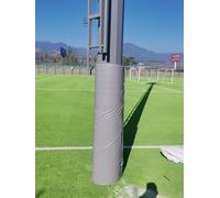 ZAQYCM Safety Pad for Round Pole Blue Green Gray Red Orange White Yellow, Column Cover Pole Wrap for Basement/Party/Porch/Indoor Outdoor, Portable Basketball Hoop Padding(Gray,Dia 8 Inch)