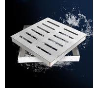 ZAQYCM Sewer Drain Grate Stainless Steel, Square/Rectangular Drainage Trench Cover for Bathrom/Kitchen Restaurant/Patio/Balcony/Yard, Rainwater Grille Grating(70x60cm/27.5x23.6 in)
